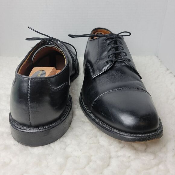 Allen Edmonds Cartland Men\'s Dress Shoes Size 13 Cap Toe Black Leather Oxford